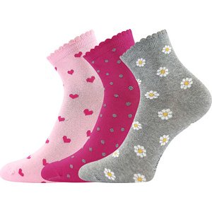 Lonka® 3PACK Ponožky Ema - mix Velikost: 30-34 (20-22)
