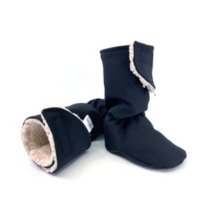 Zimní barefoot capáčky Vyrobeniny černé Velikost: M