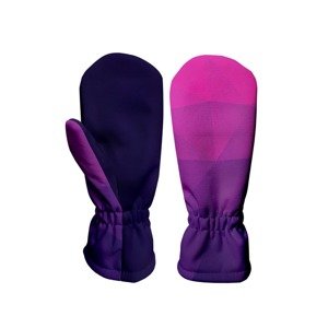 WAMU Dětské softshellové rukavice, MOZAIKA, fialová Velikost: 4