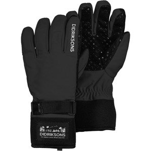 Dětské lyžařské rukavice Didriksons Lovas Five Black 060 Velikost: 4