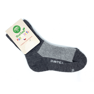 Zimní ponožky Surtex 70% Merino Šedé Velikost: 18 - 19