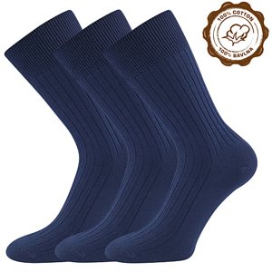 LONKA® ponožky Zebran tm.modrá 3 pár 43-45 119492
