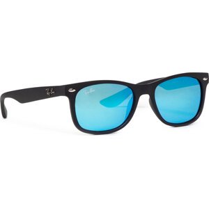Dětské sluneční brýle Ray-Ban Junior New Wayfarer 0RJ9052S 100S55 Matte Black/Blue Flash