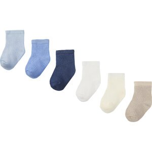 Sada 6 párů dětských vysokých ponožek Mayoral 09707 Modrá