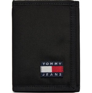 Velká pánská peněženka Tommy Jeans Tjm Essential D. Nylon Trifold AM0AM12438 Černá
