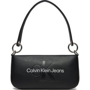 Kabelka Calvin Klein Jeans Sculpted Shoulder Pouch25 Mono K60K610679 Černá