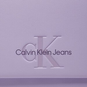 Kabelka Calvin Klein Jeans Sculpted Ew Flap K60K612375 Fialová