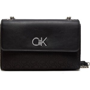 Kabelka Calvin Klein Re-Lock Conv Shoulder Bag_Jqc K60K612641 Černá