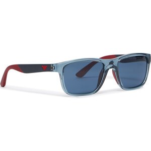 Dětské sluneční brýle Emporio Armani 0EK4002 Shiny Transparent Blue