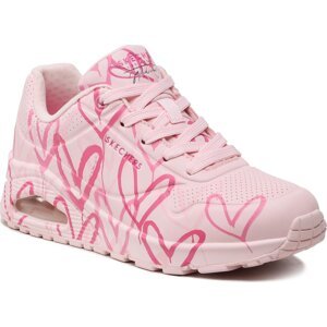 Sneakersy Skechers Uno Spread The Love 155507/LTPK Lt.Pink