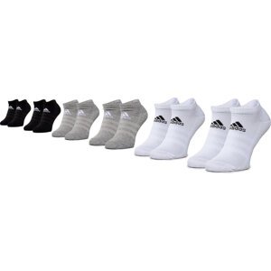 Sada 6 párů dámských nízkých ponožek adidas Cush Low 6Pp DZ9380 Černá