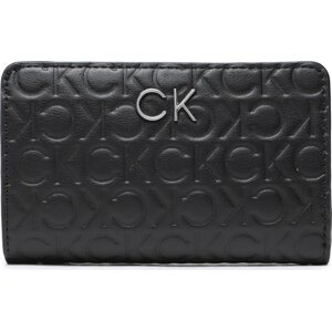 Velká dámská peněženka Calvin Klein Re Lock Bifold Wallet Emb Mono K60K610240 BAX