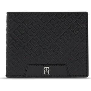 Pánská peněženka Tommy Hilfiger Th Mono Leather Mini Cc Wallet AM0AM11593 Černá